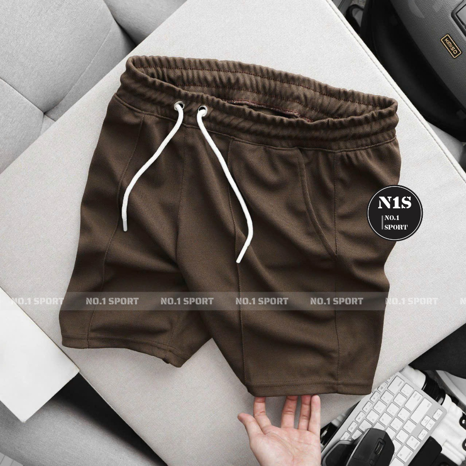 Quần Short Thể Thao, Gym Vải Thun Mè Form Trên Gối