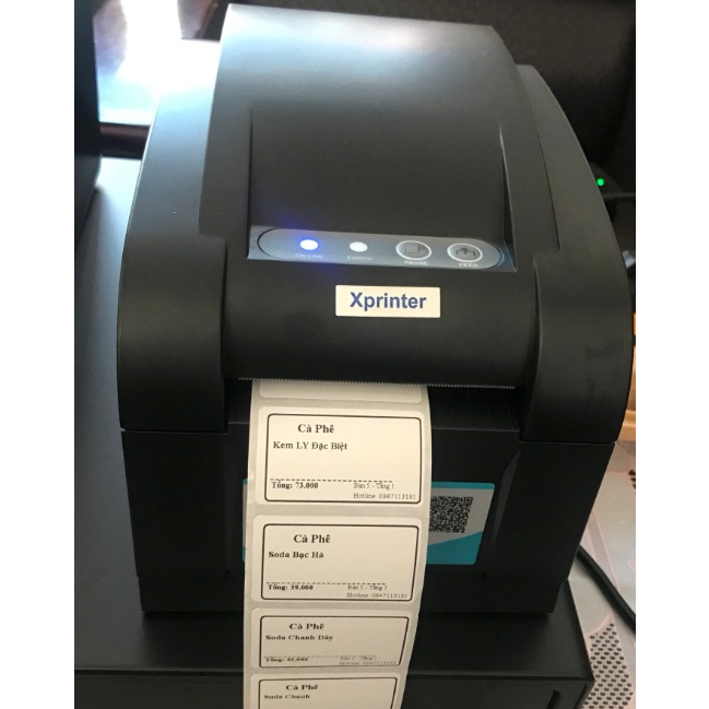 Cuộn 25 Mét Cuộn Tem trà sữa dán ly 30*50 tem mã vạch 30x50 3*5 nhãn dán cốc trà sữa 5x3 in toping 50*30 decal 50x30