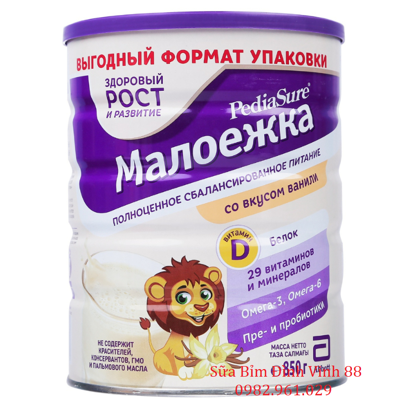 Sữa Pediasure Nga 850g-vị vani