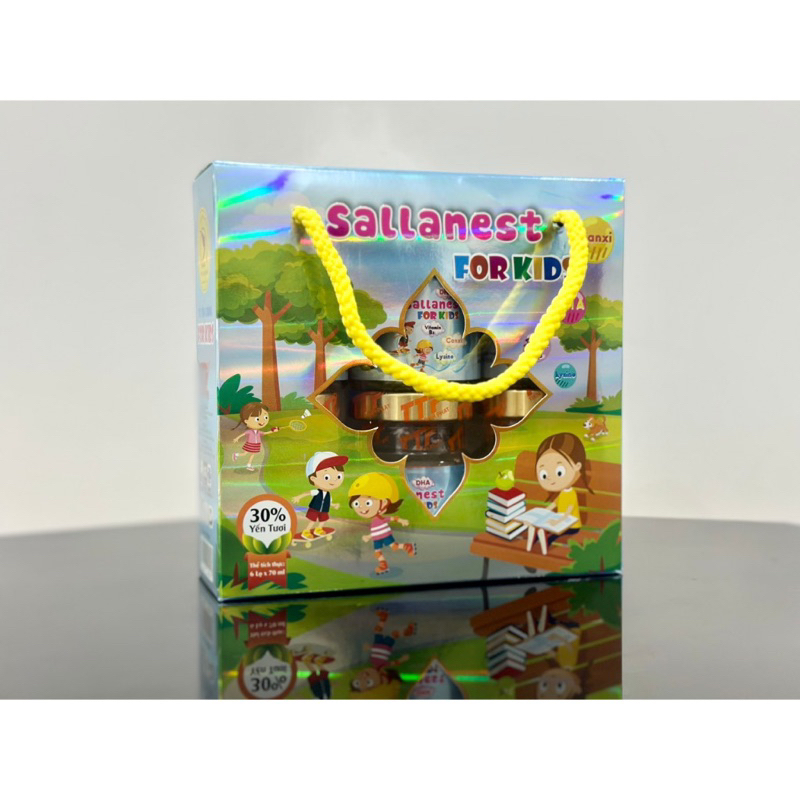 Nước Yến Sào Sallanest chưng baby 30% yến tươi 6 hũ - Hộp Tiết Kiệm