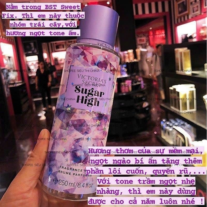 Xịt thơm toàn thân Victoria's secret body mist 250ml