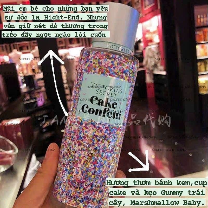 Xịt thơm toàn thân Victoria's secret body mist 250ml