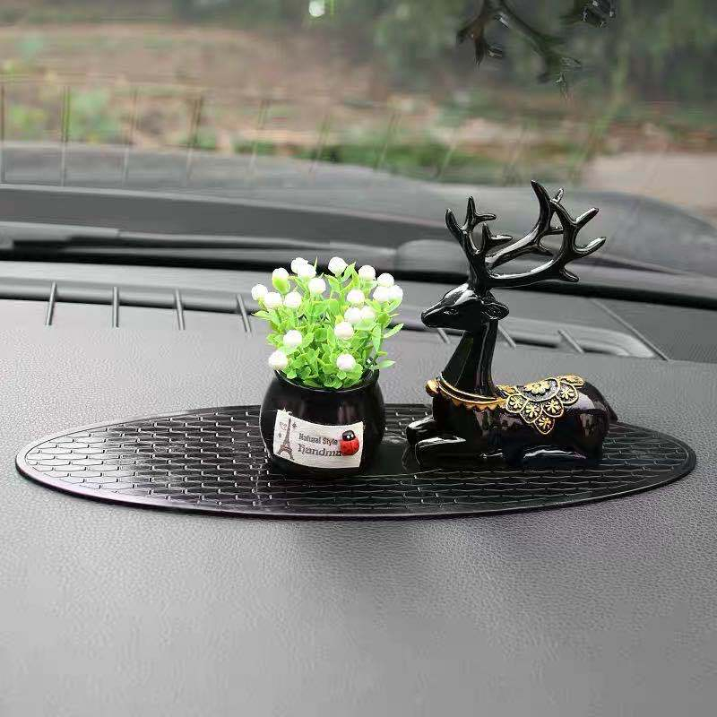 Thảm lót chống trượt trang trí tap lô ô tô, Thảm lót hình bầu dục trống trượt