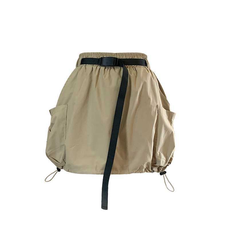 Chân Váy Ngắn Lưng Thun Dây Rút Phong Cách Vintage Mỹ Cho Nữ A13 | BigBuy360 - bigbuy360.vn
