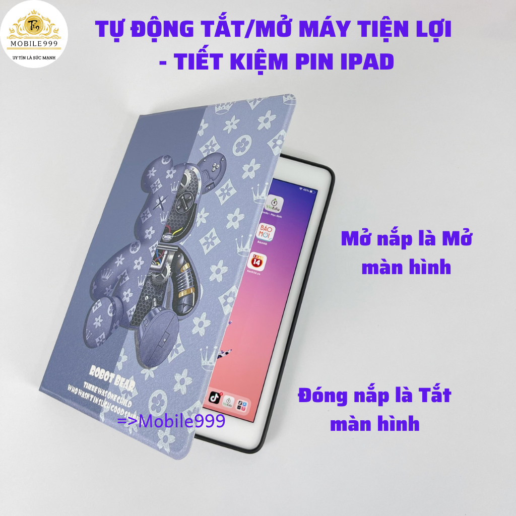 Ốp ipad Silicon hình Chuột Mickey ốp ipad Gen 5/6/7/8/9/10/Pro 11/9.7/10.5/Air 1/2/3/4/5...MOBILE999