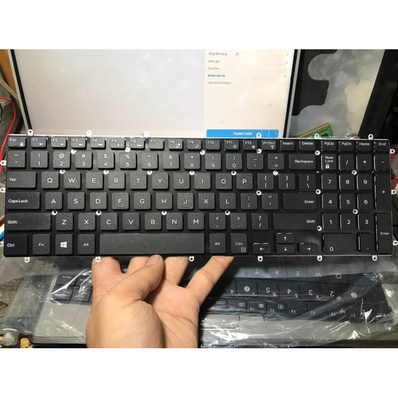 Phím laptop Dell Inspiron 3580 3581 3582 3583 3593 3595 5565 5567 5570 5575 5767 5775 7566 7567 7577 Zin mới ko Led