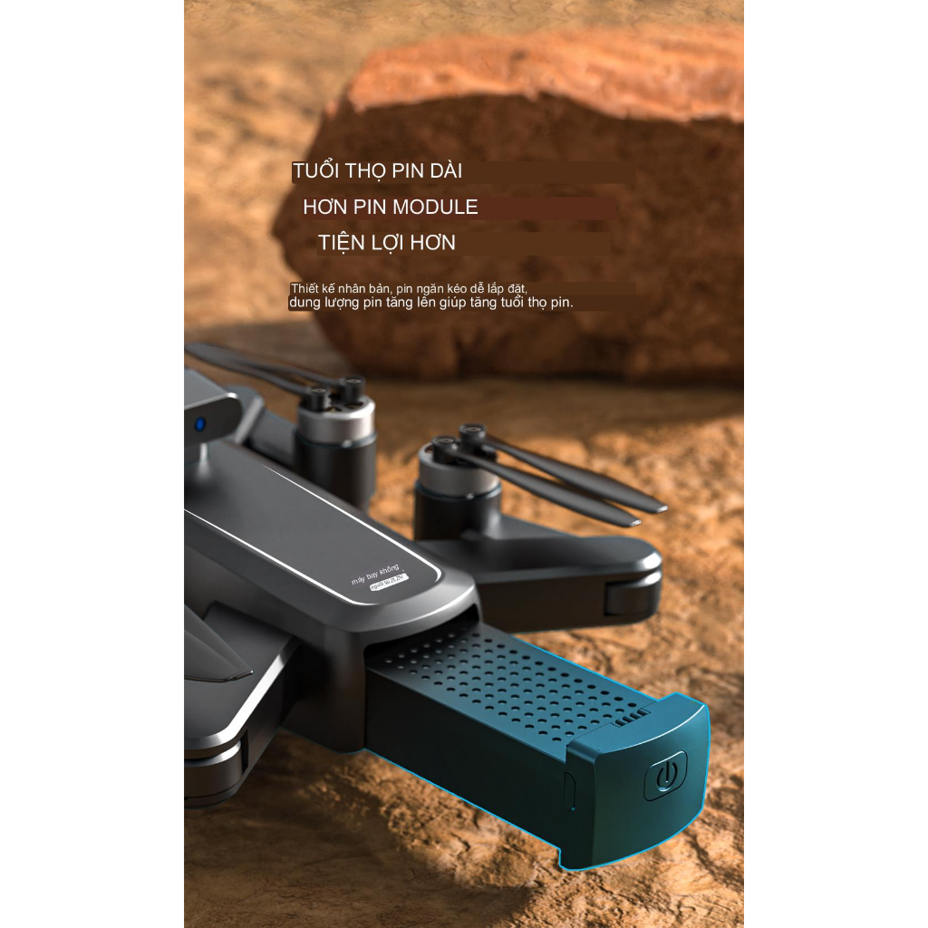 MÁY BAY,FLYCAM SG105PRO PIN 2000MAH CẢM BIẾN 5 PHÍA NEW 2023