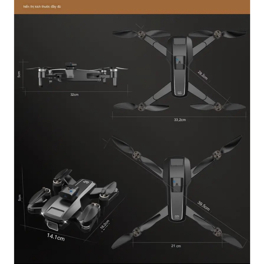 MÁY BAY,FLYCAM SG105PRO PIN 2000MAH CẢM BIẾN 5 PHÍA NEW 2023