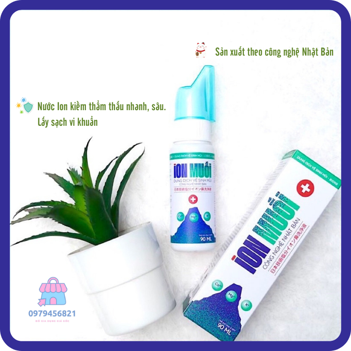Chai dung dịch xịt vệ sinh mũi iON Muối Công Nghệ Nhật Bản