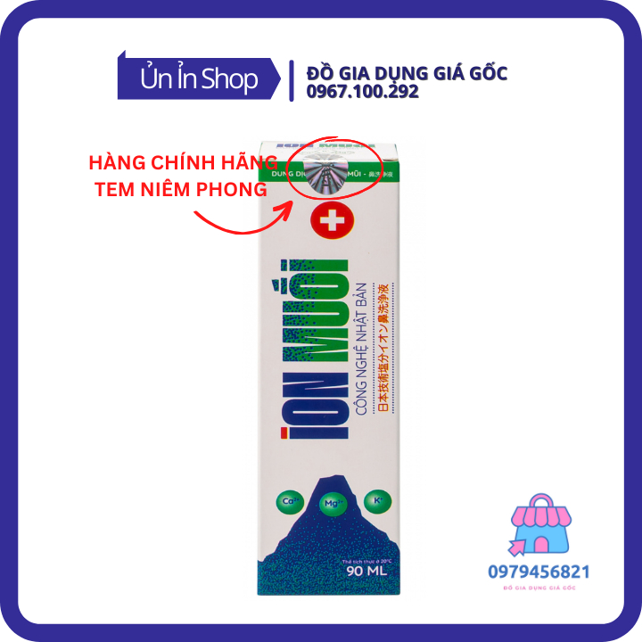 Chai dung dịch xịt vệ sinh mũi iON Muối Công Nghệ Nhật Bản