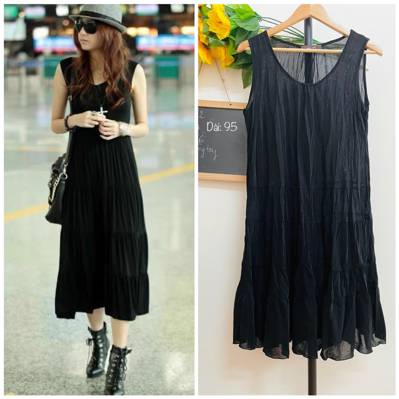 Đầm Nhật, Xoè, Một Lớp Mỏng, 2hand