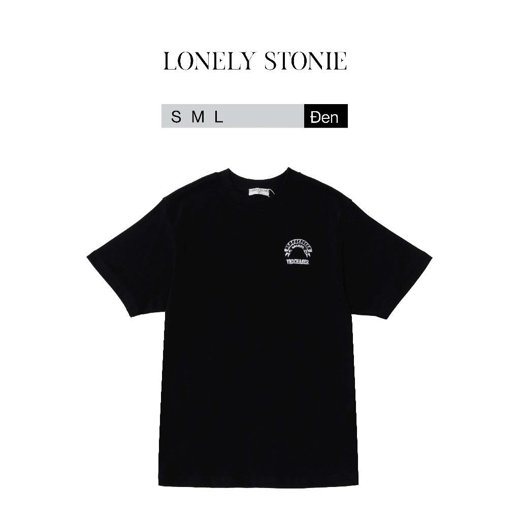 Áo Phông VND CHASER Màu Trắng/Đen - Chất Liệu Cotton Form Unisex Dáng Xuông Cho Nam/Nữ