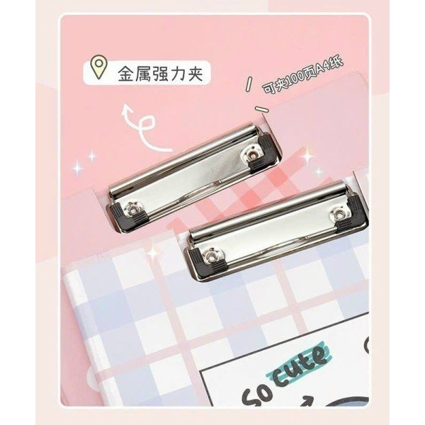 Kẹp trình ký tài liệu hai mặt, trình ký đôi khổ A4 hình hoạt hình dễ thương