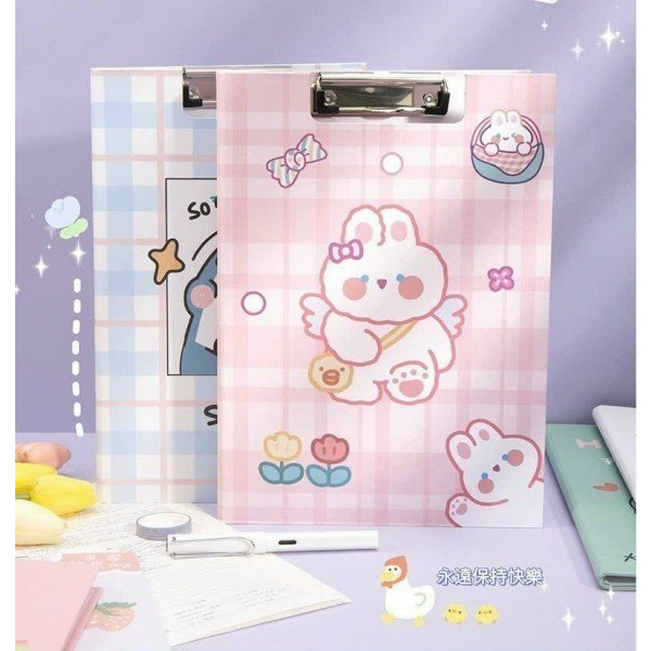 Kẹp trình ký tài liệu hai mặt, trình ký đôi khổ A4 hình hoạt hình dễ thương