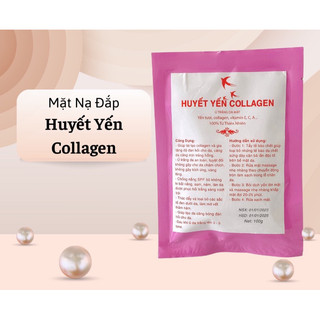 Mặt nạ đắp huyết yến collagen, dưỡng trắng , cấp ẩm da, phục hồi da kích ứng