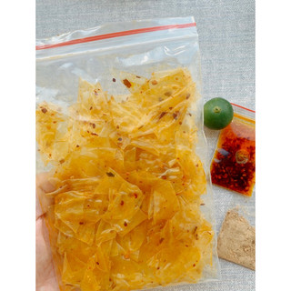 Bánh tráng phơi sương muối nhuyễn sate cay nhà làm