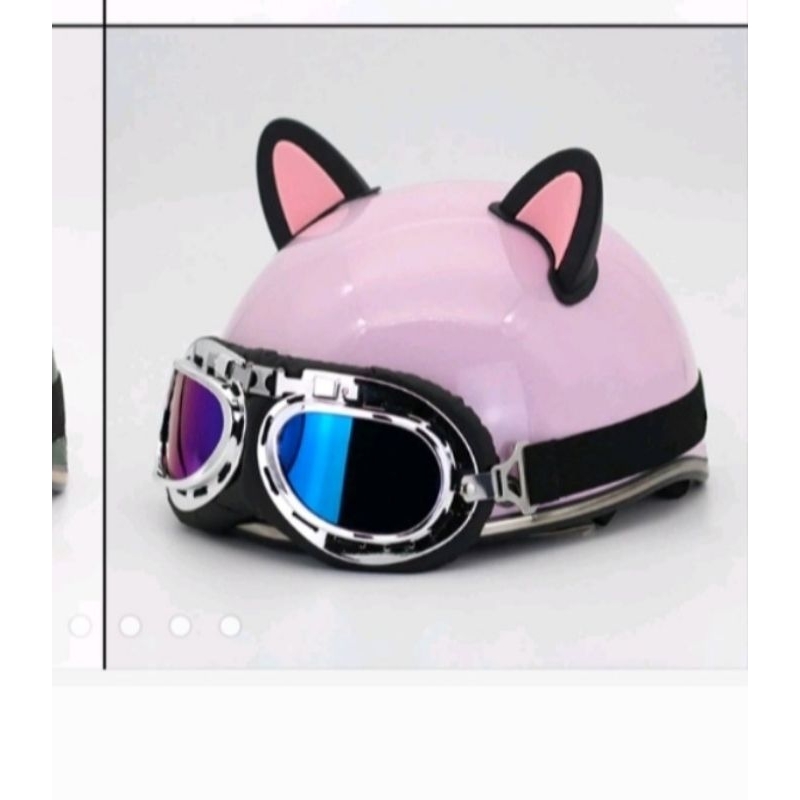 Mũ bảo hiểm kính phi công cute