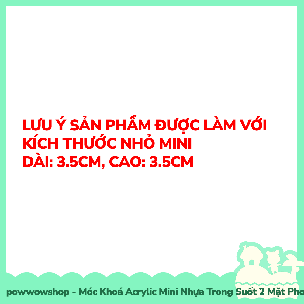 Móc Khoá Nhựa Mini Trong Suốt Acrylic 2 Mặt Phong Cách Nhân Vật Hoạt Hình Sanrio Muscle Body