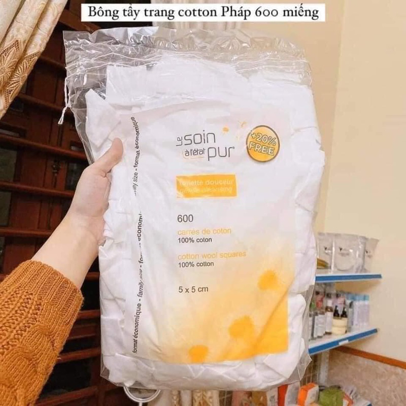 Bông Tẩy trang Tetra 600 miếng