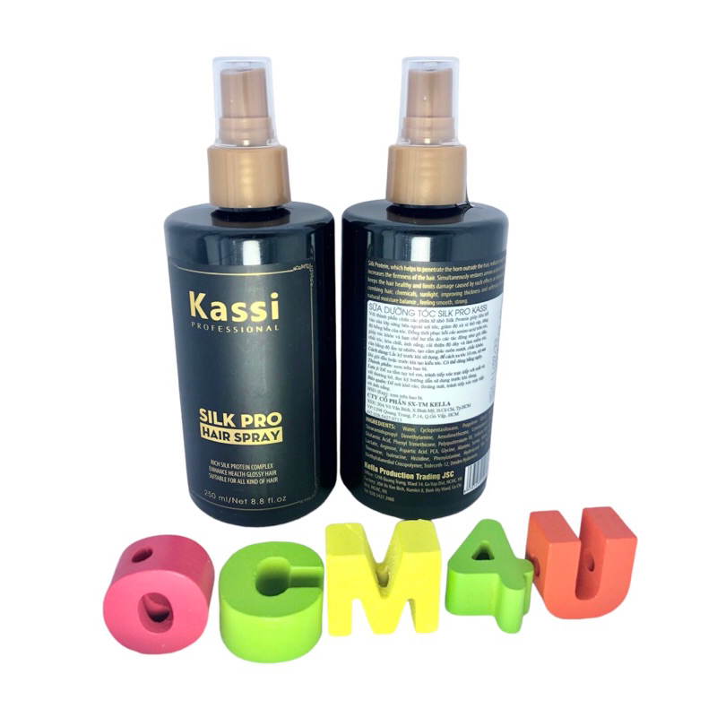 Xịt dưỡng tóc KASSI Silk Pro Hair Spray Hương Nước Hoa 250ml - CHÍNH HÃNG CÔNG TY
