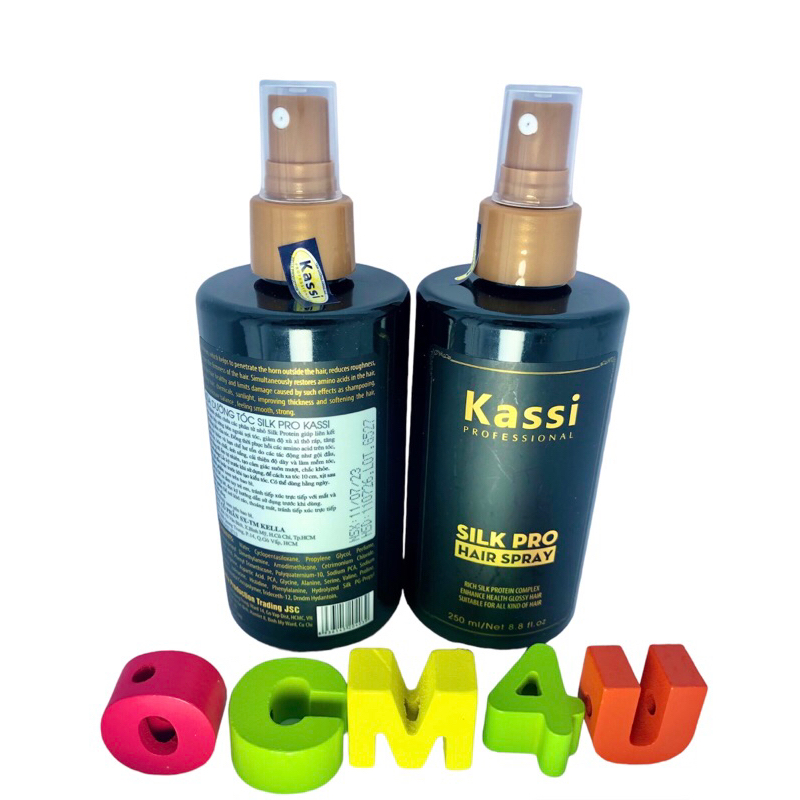 Xịt dưỡng tóc KASSI Silk Pro Hair Spray Hương Nước Hoa 250ml - CHÍNH HÃNG CÔNG TY