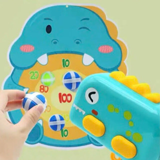 Đồ chơi ném bóng dính , khủng long bắn bong cho bé