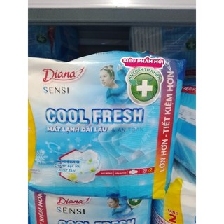 Bang ve sinh Diana sensi cool fresh 20 mieng co canh