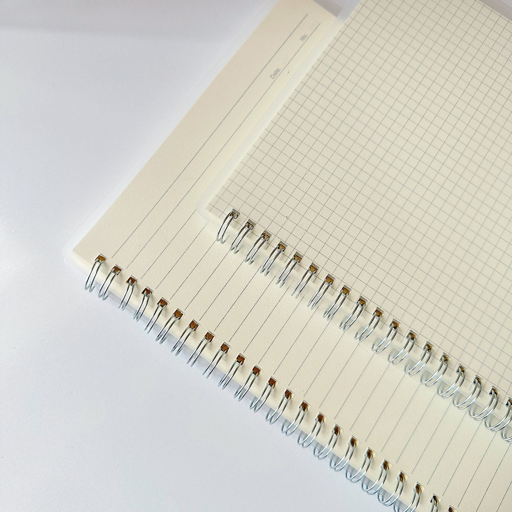 Sổ lò xo bìa trong suốt 160 trang size A5, B5 SLX01