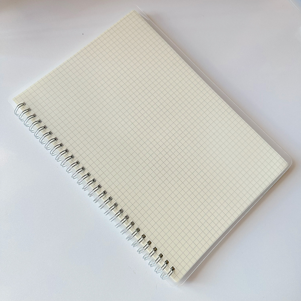 Sổ lò xo bìa trong suốt 160 trang size A5, B5 SLX01