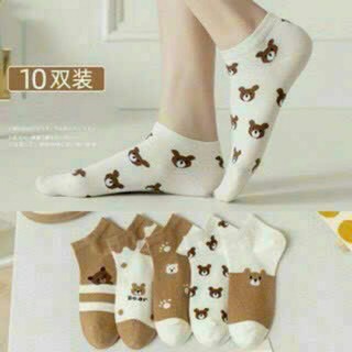 Tất nữ cổ ngắn combo 5 đôi cute