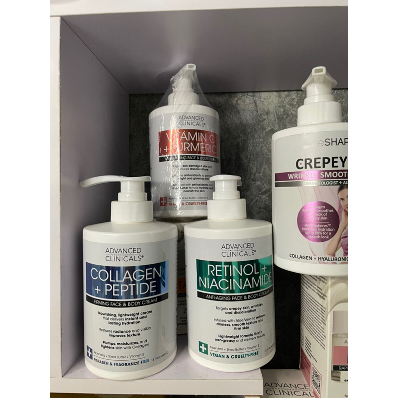 Kem dưỡng ẩm Vitamin C & Turmeric Face & Body làm săn chắc, làm sáng với Shea Butter & Vitamin E ; retinol