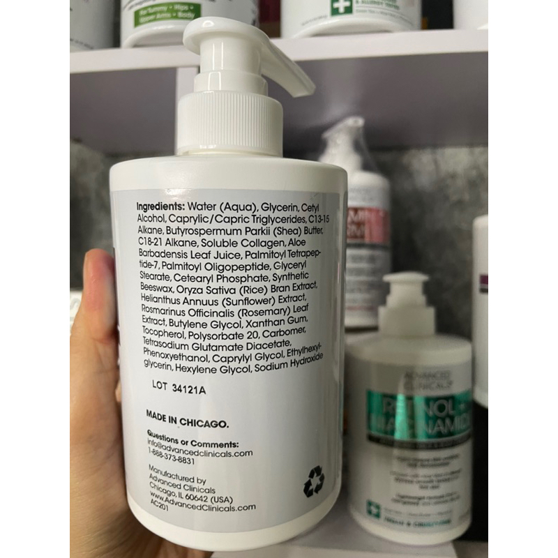 Kem dưỡng ẩm Vitamin C & Turmeric Face & Body làm săn chắc, làm sáng với Shea Butter & Vitamin E ; retinol