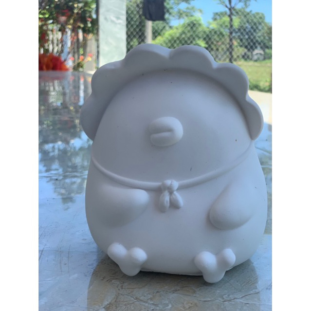Tượng tô màu thạch cao hình Baby chicken