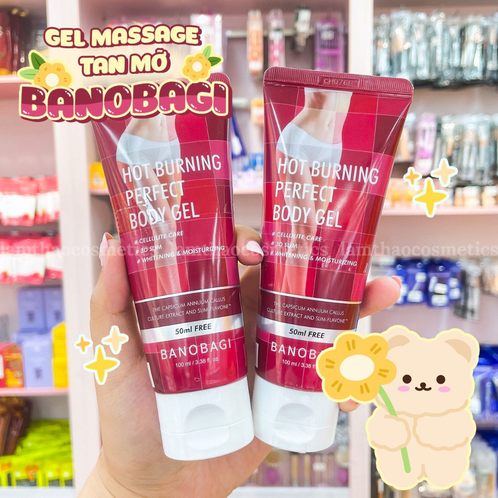 Gel Massage Tan Mỡ Banobagi Hot Burning Perfect Body Gel 200ml 100ml Hàn Quốc shop Hong1008