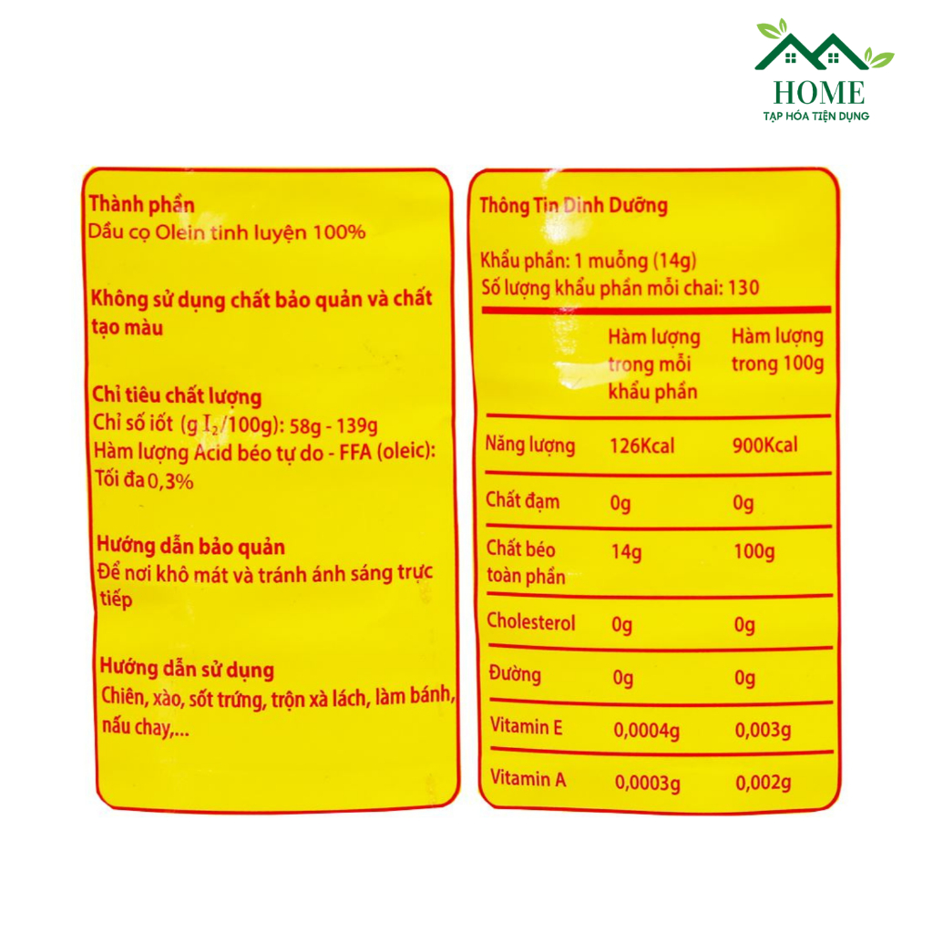 COMBO 2 Chai Dầu ăn Good Meall 2 lít