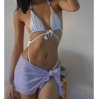 Combo 3 món: cột tóc, khăn quấn, túi rút Queen Swimsuits