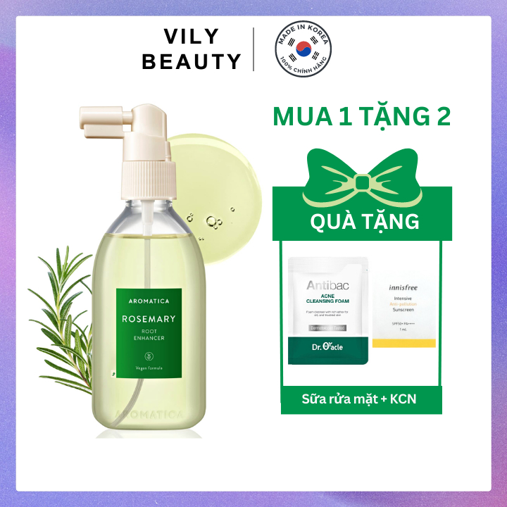 Xịt dưỡng chân tóc Aromatica Chiết Xuất Hương Thảo Rosemary Root Enhancer  100ml