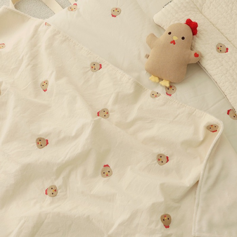 Chăn lông tuyết thêu cao cấp siêu mềm mịn Chezbebe cho bé kích thước 85x120cm