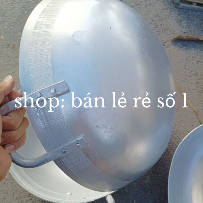 Chảo sâu lòng bằng nhôm cao cấp đường kính 33cm, 35cm, 40cm