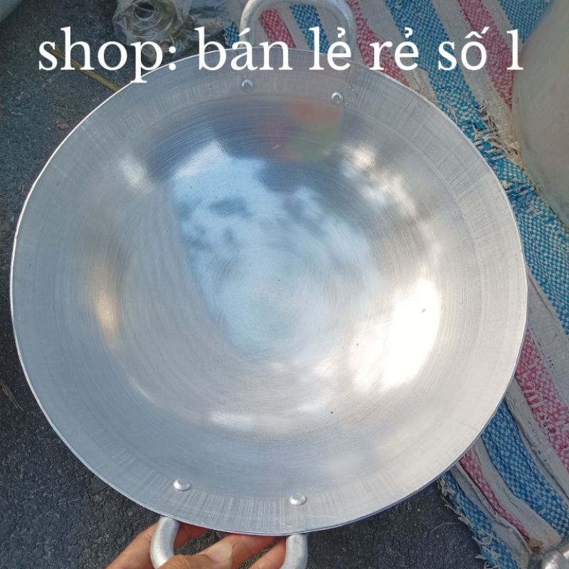 Chảo sâu lòng bằng nhôm cao cấp đường kính 33cm, 35cm, 40cm