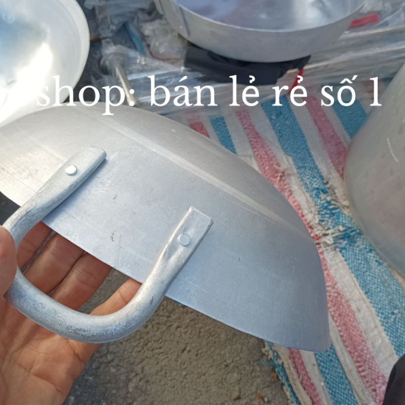 Chảo sâu lòng bằng nhôm cao cấp đường kính 33cm, 35cm, 40cm