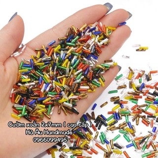 Hạt cườm ống xoắn 2x7mm 20g