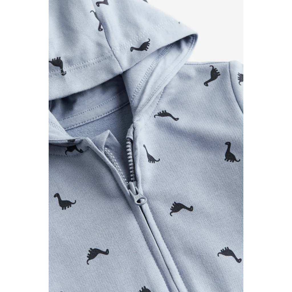 Áo khoác hoodie xanh tím HM H&M_authentic