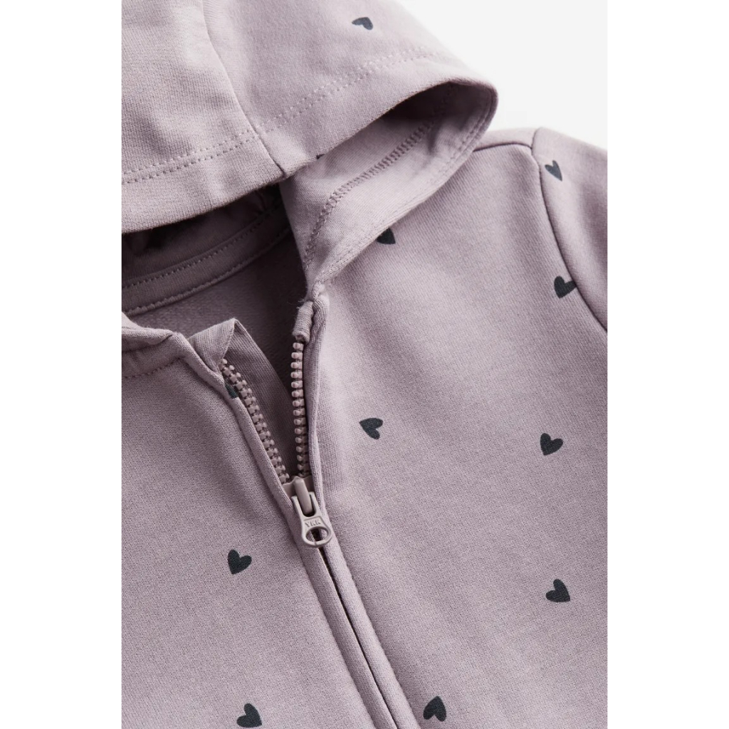 Áo khoác hoodie xanh tím HM H&M_authentic