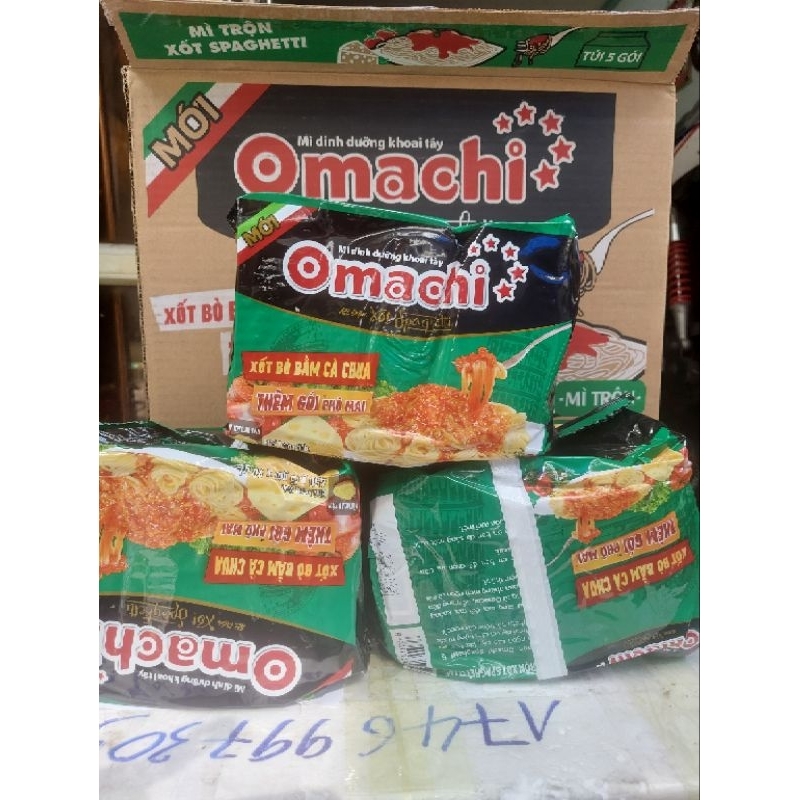 Mì Omachi trộn spaghetti