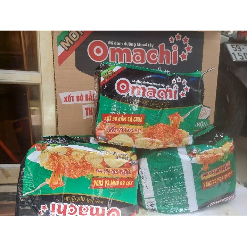Mì Omachi trộn spaghetti