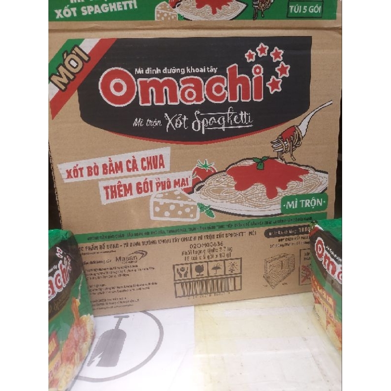 Mì Omachi trộn spaghetti