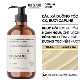 Dầu xả dưỡng tóc, chiết xuất bưởi Cafuné 480ml nuôi dưỡng chân tóc, kích thích mọc tóc, ngăn ngừa gãy rụng