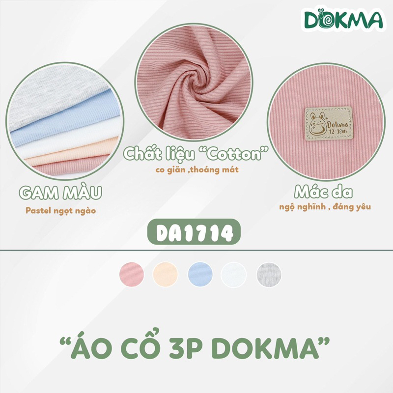 Áo giữ nhiệt Dokma vải tăm cho bé