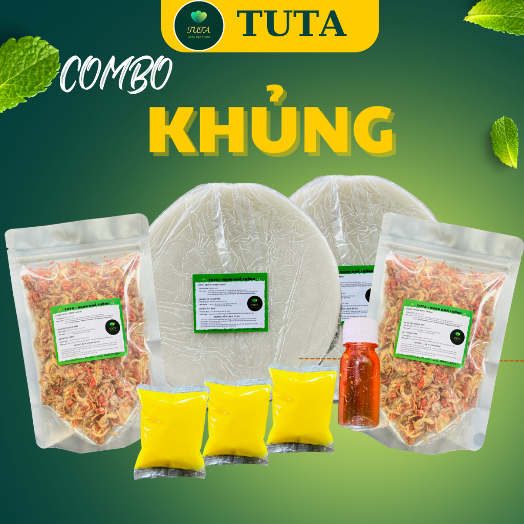 Bánh Tráng Phơi Sương 💖TUTA💖 600g bánh+Muối Tép Hành Phi Siêu Thơm